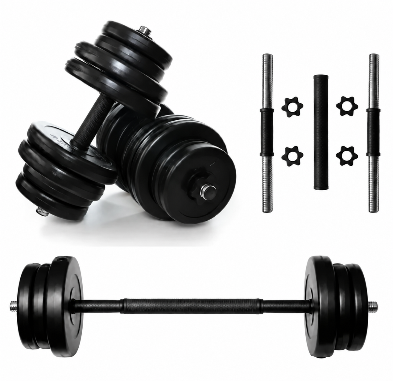 Гантелі + штанга NEO-SPORT — 32 кг